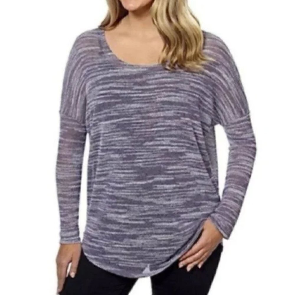 Olive & Oak Dolman Sleeve Tunic Top Purple